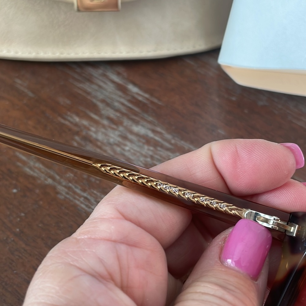 Chloe NWT CH0079S 001 Havana brown sunglasses with suede logo case and paperwork - Picture 8 of 16